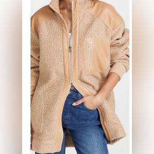 Staud faux fur shearling jacket size small